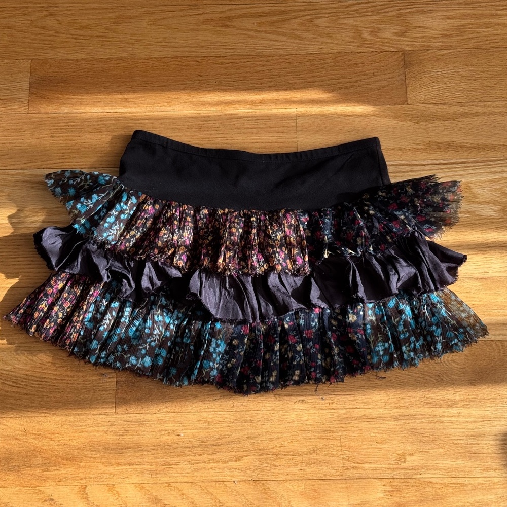 Free People X-Small multicolor Mini Skirt
